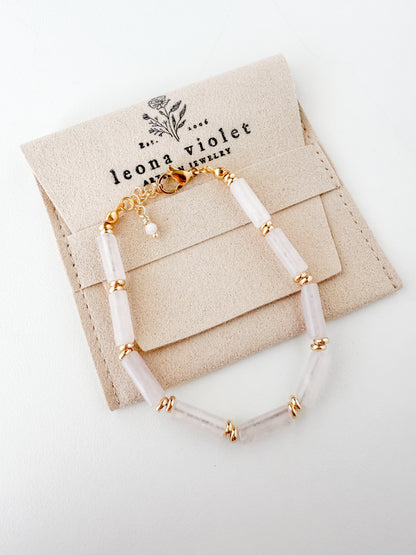 Seraphina Bracelet- Rose Quartz