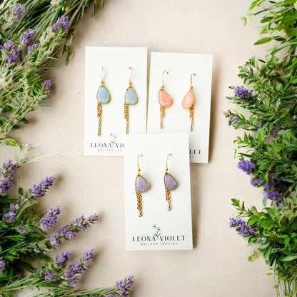 Wisteria  Lane Dewdrop Dangle Earrings