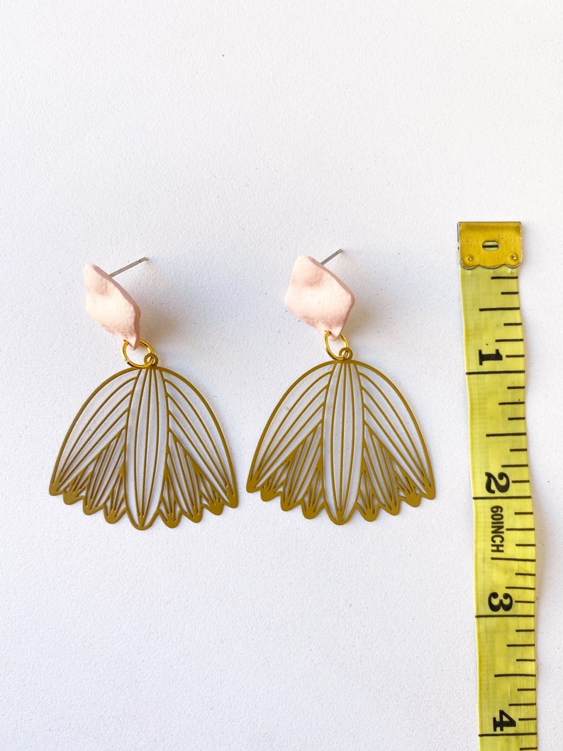 Desert Rose Floral Drop Earrings