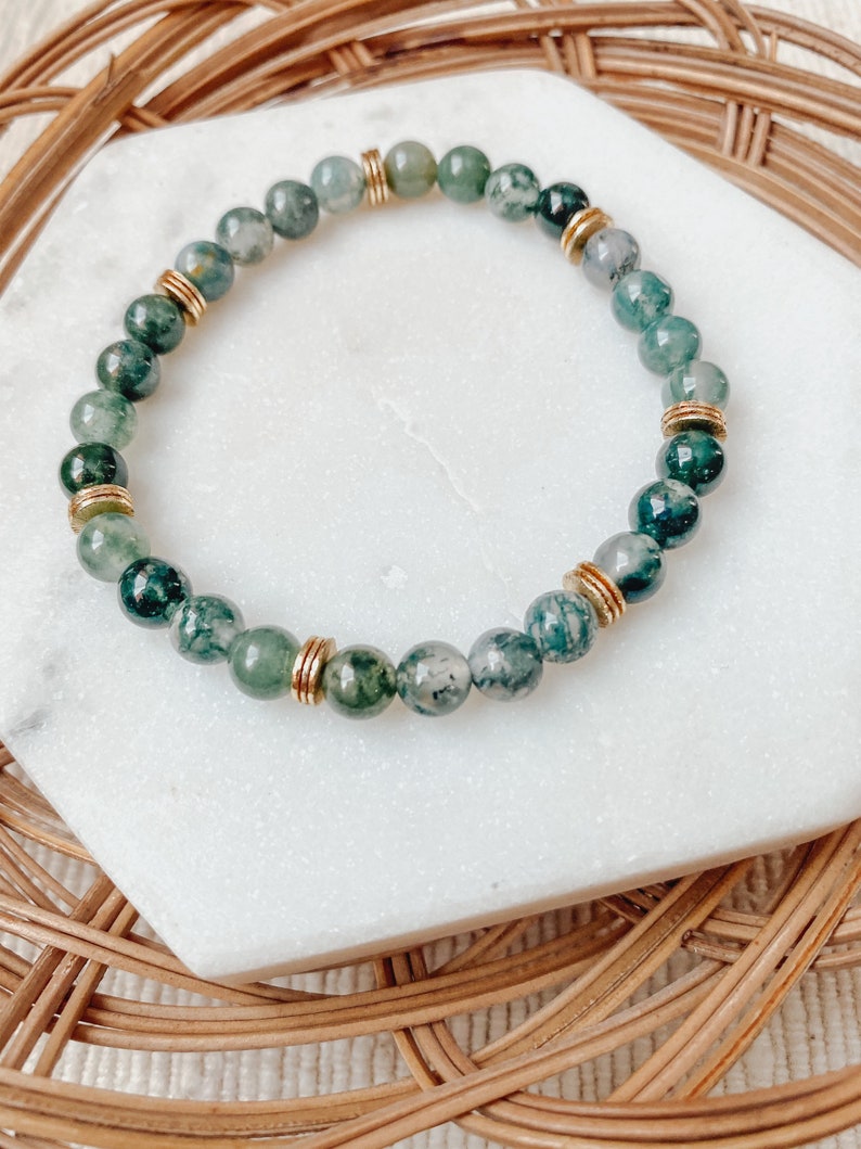 Moss Agate Bracelet