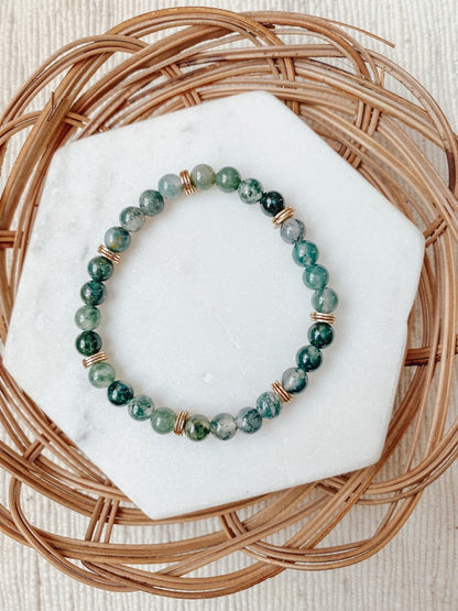 Moss Agate Bracelet