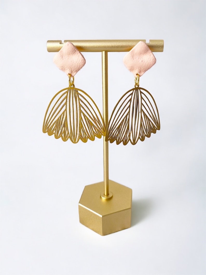 Desert Rose Floral Drop Earrings