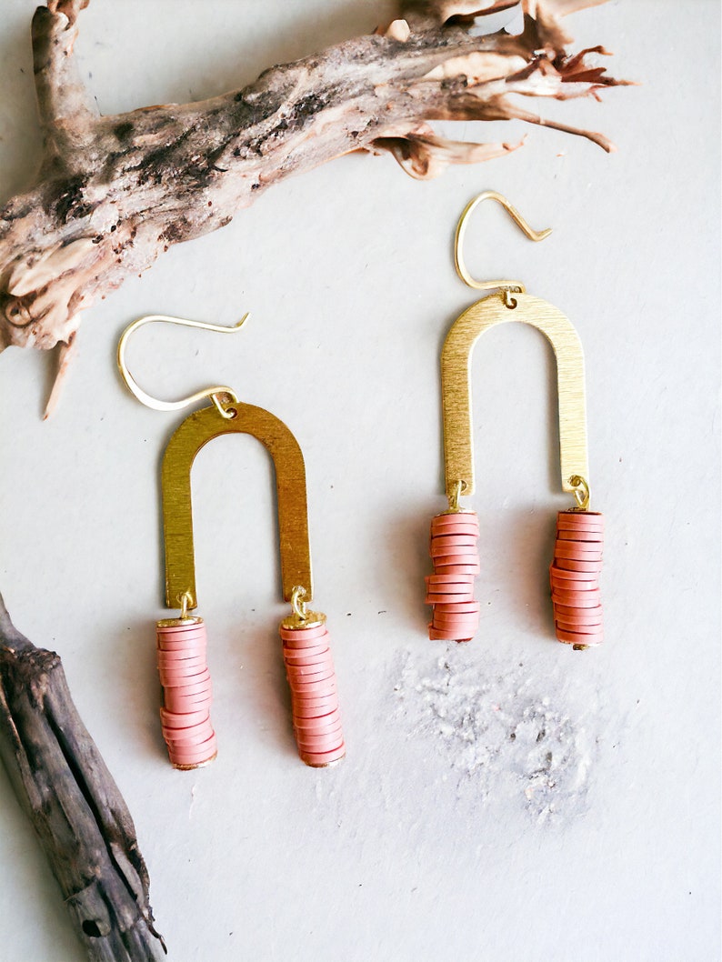 New River Earrings- Terra Cotta