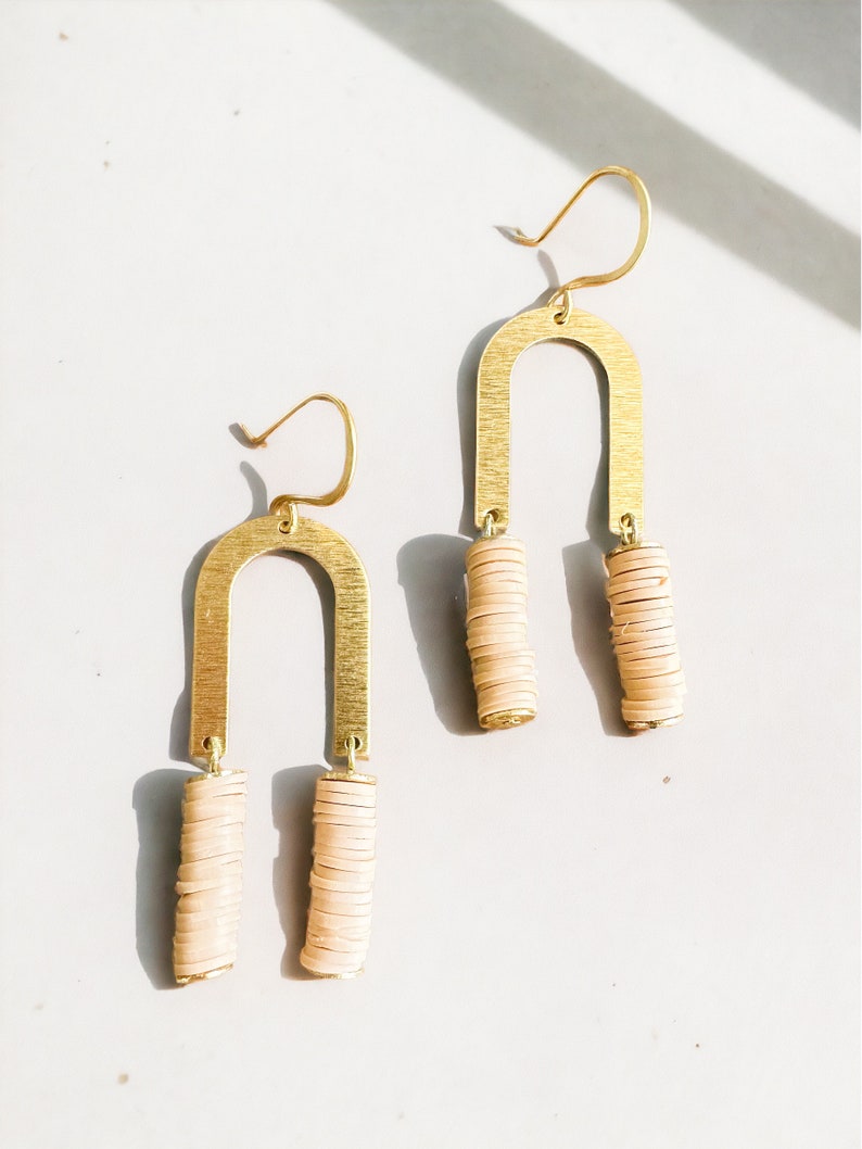 New River Earrings- Nude