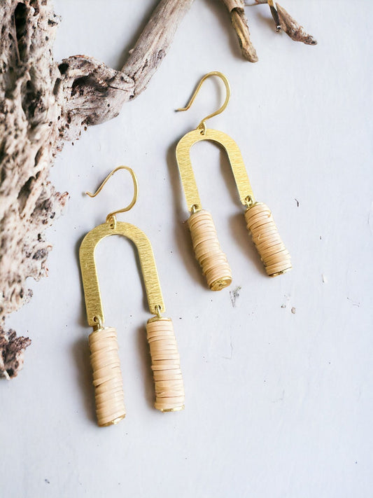 New River Earrings- Nude