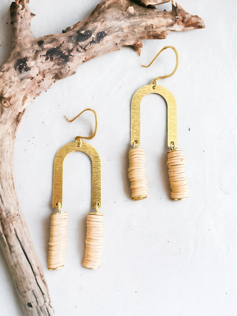 New River Earrings- Nude