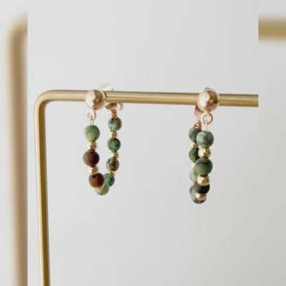 Zion Turquoise Hoops