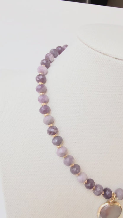 Moonlit Lilac Necklace