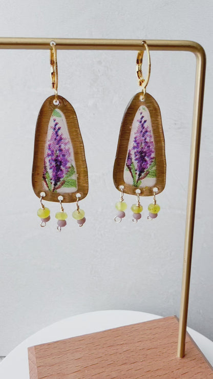 Lavender Falls Earrings