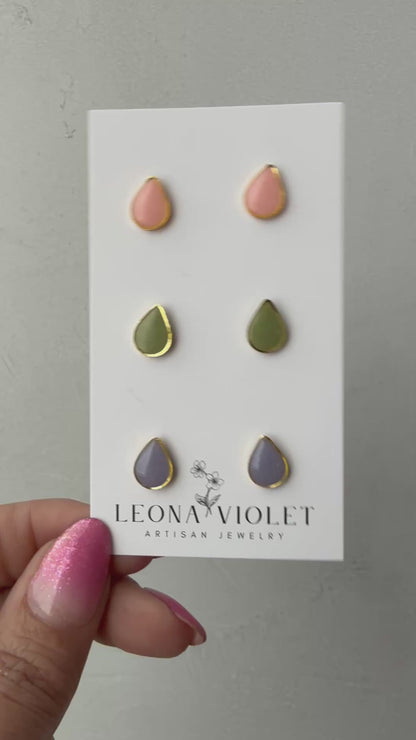 Wisteria Lane Teardrop Studs