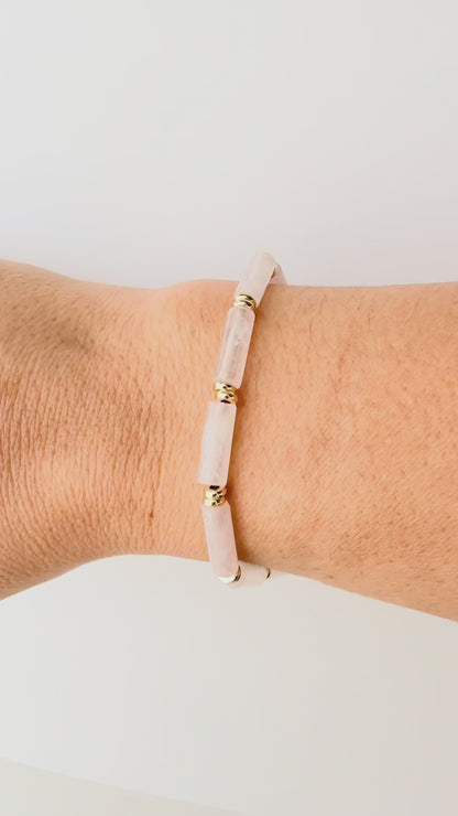 Seraphina Bracelet- Rose Quartz