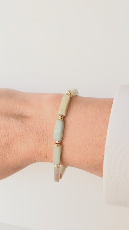 Seraphina Bracelet- Amazonite Rectangle